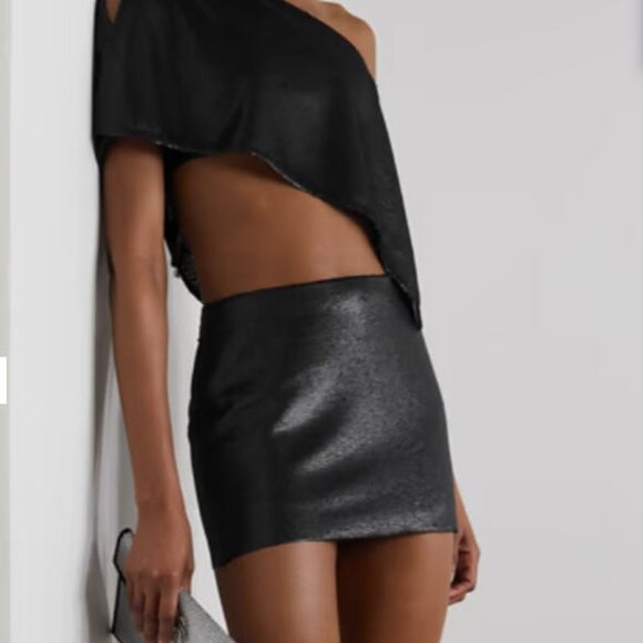 Gauge 81 Kailua Sequin Mini Skirt in Lavender Purple Sheen - Picture 3 of 8